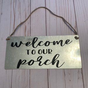 Galvanized Metal Sign